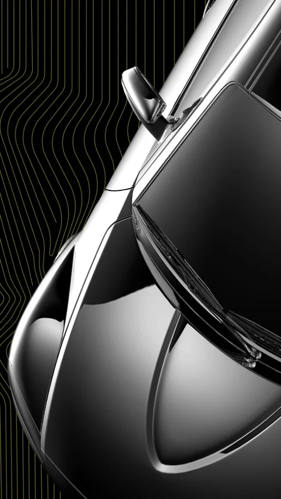 Abstract image of car, representing the marketing of car brands