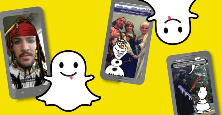 mobile devices with snapchat open