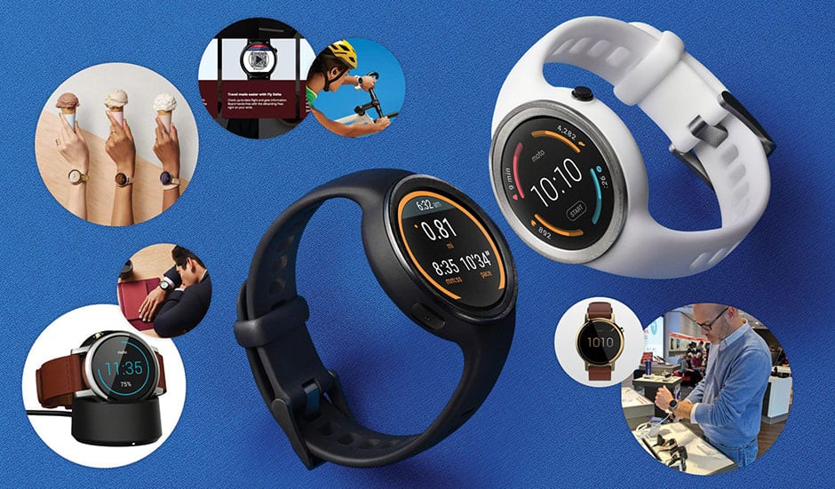 a spread of different smart watches