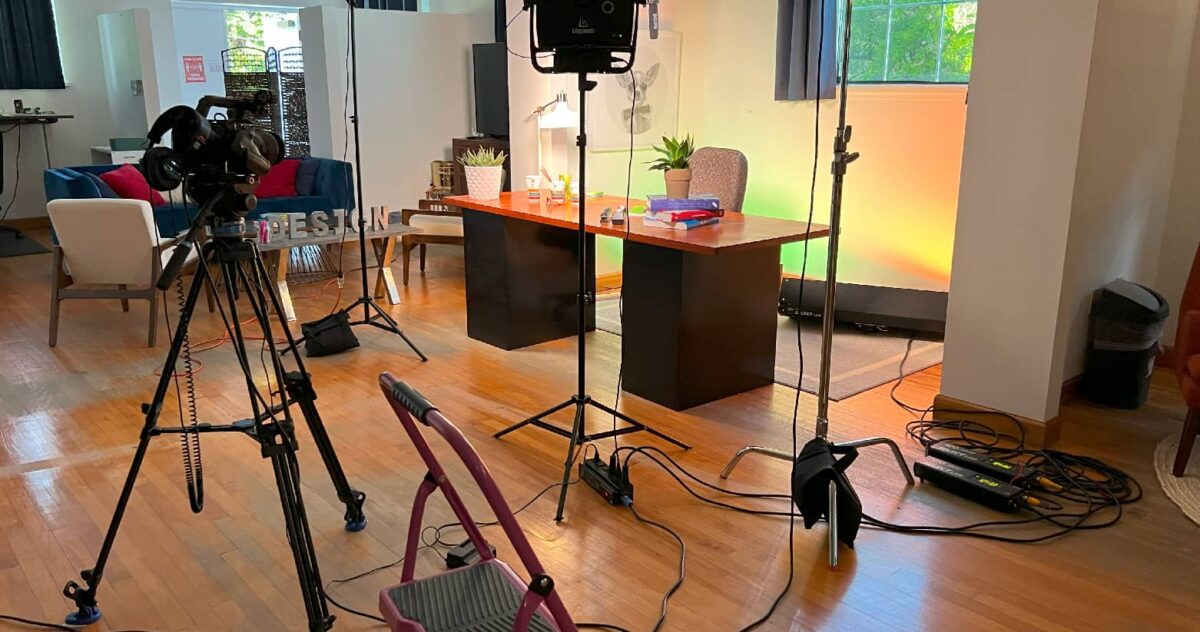 A video recording setup