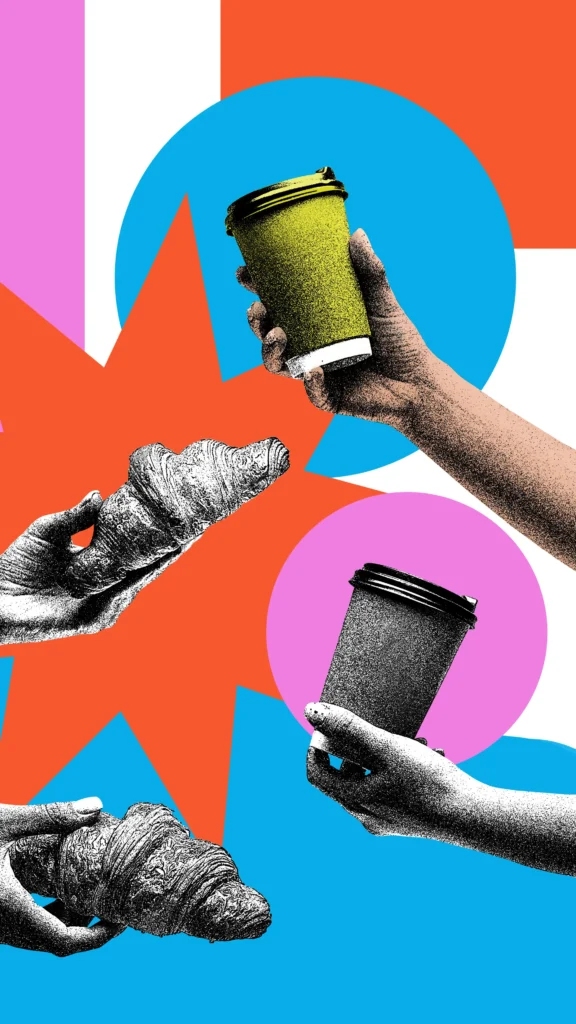 Artistic renderings of brand products like food and beverages
