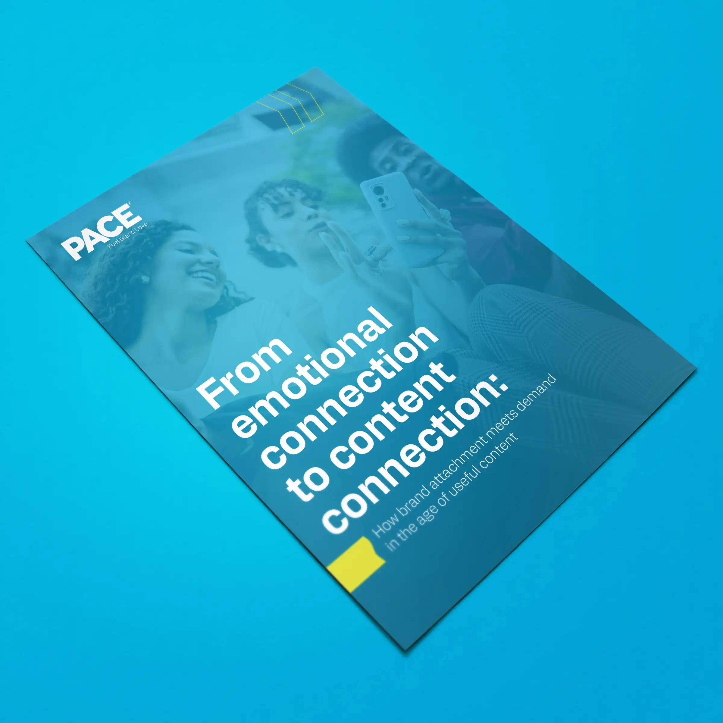 White paper cover for "from emotional connection to content connection"