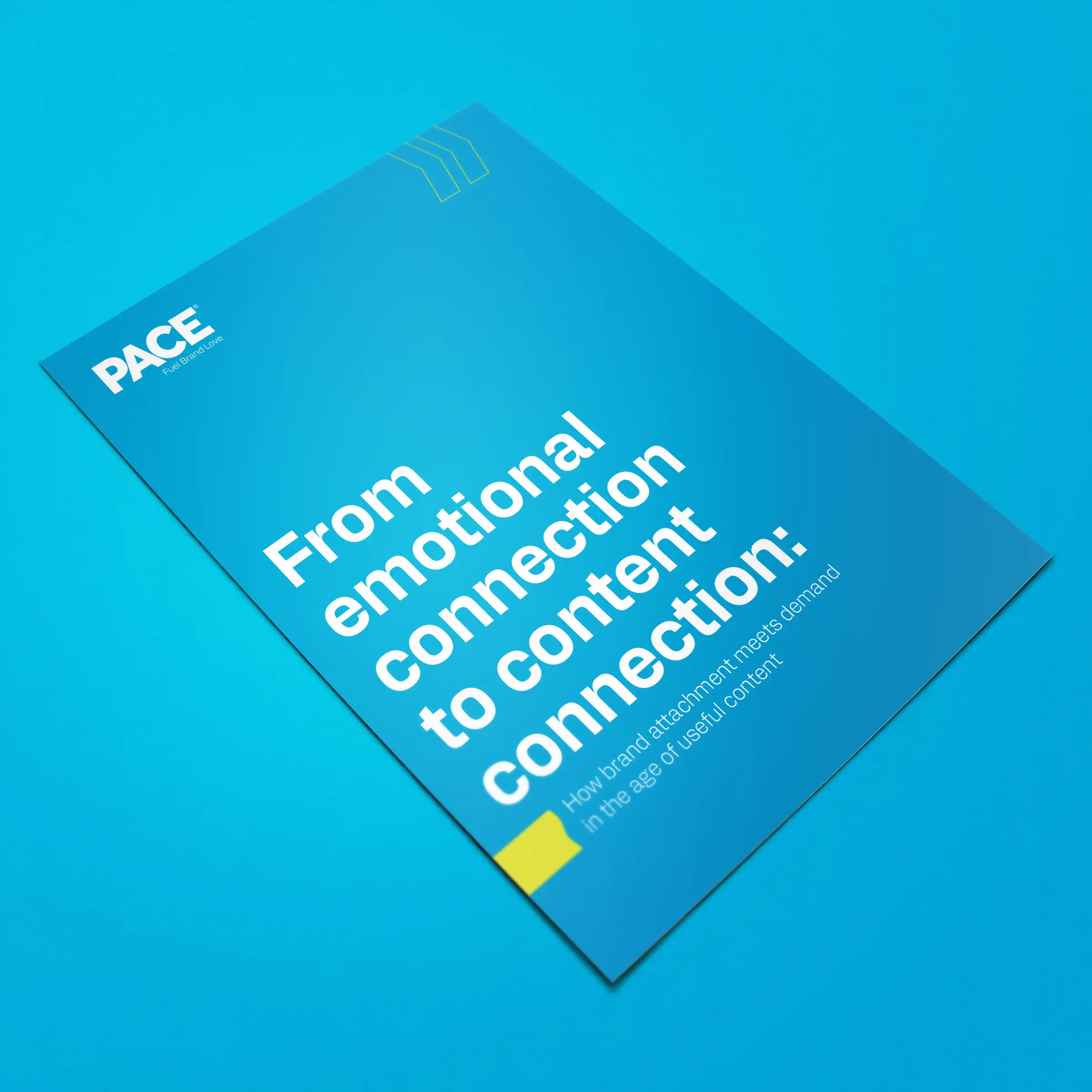 White paper cover for "from emotional connection to content connection"