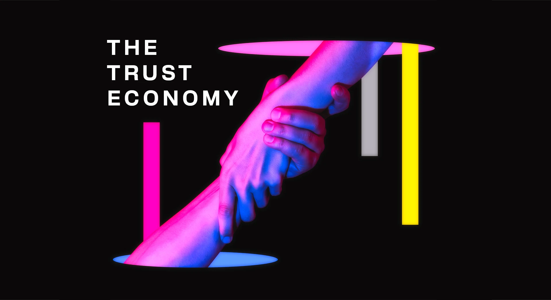 Abstract photo of handshake