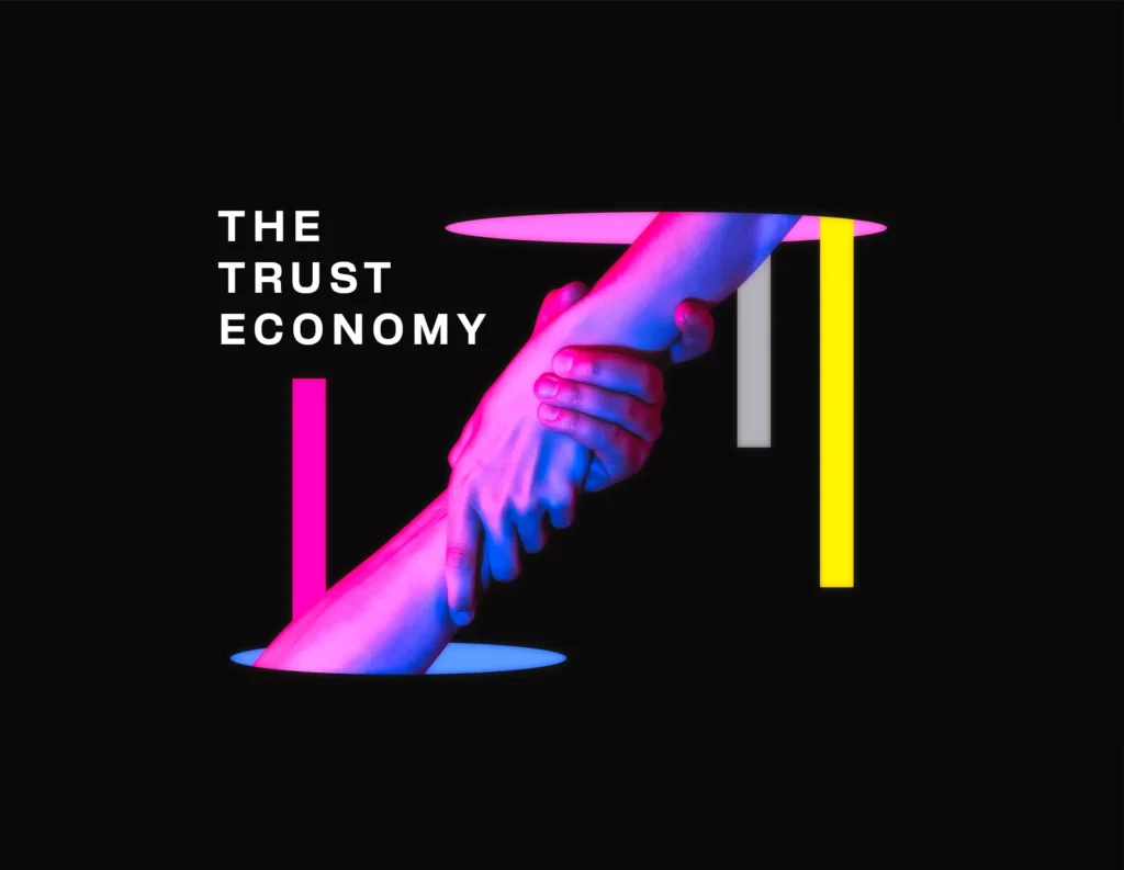 Abstract photo of handshake